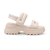 Sandale de dama,Cu platforma,Din Piele Ecologica,SA67,Bej