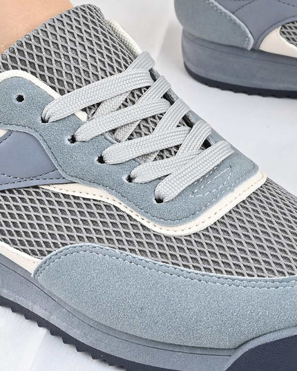 Pantofi Sport De Dama din material textil, D1495 - Albastru