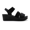 Sandale de dama,Cu platforma,Din Piele Ecologica,SA92,Negru