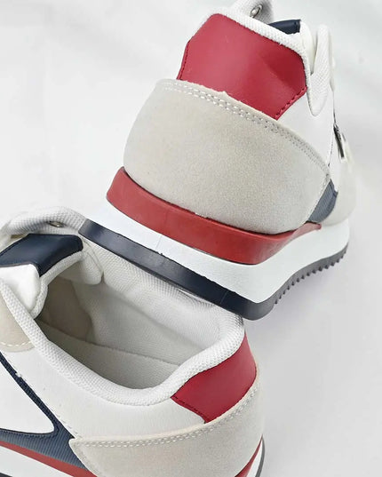 Pantofi sport de barbati din piele ecologica, B1298 - Alb