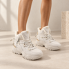 Pantofi sport de dama,Cu interior imblanit,D1457,Bej