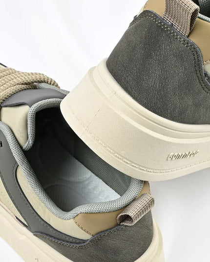 Pantofi sport de barbati din piele ecologica, B4067 - Verde