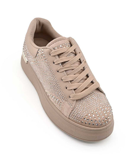 Pantofi Sport De Dama,Din Piele ecologica intoarsa,D1514.Bej