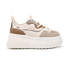 Pantofi Sport De Dama,Cu Platforma,Din piele ecologica intoarsa,D1409,Bej