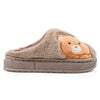 Papuci de casa Copii,pufosi,Cu inorog/Ursulet, Imblaniti,PC06,Maro