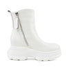 Ghete de dama,Din piele ecologica cu interior imblanit,GD1120,Alb