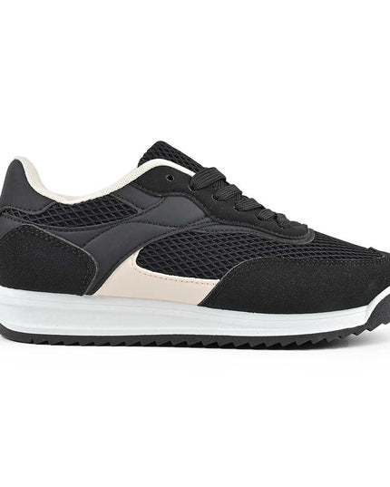 Pantofi Sport De Dama din material textil, D1495 - Negru