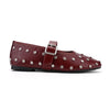 Balerini Casual De Dama,Cu strasuri stralucitoare,BL501,Visiniu