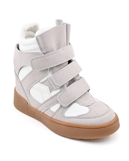 Pantofi Sport De Dama,Cu platforma,Din Piele ecologica intoarsa,D1512,Alb