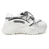 Pantofi sport de dama , Cu insertii de plasa ,1289,Alb,