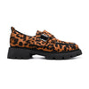 Pantofi casual de dama,Din piele ecologica intoarsa,P1245,Leopard