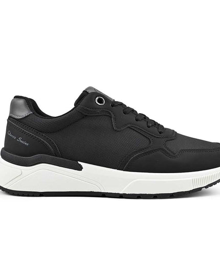 Pantofi sport de barbati piele ecologica, B4049 - Negru
