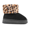 Cizme de dama,tip Ugg,Din piele ecologica intoarsa,imblanite,CD1054,Negru