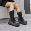 Ghete de dama,Din piele ecologica cu interior imblanit,GD1130,Negru