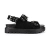 Sandale de dama,Cu platforma,Din Piele Ecologica,SA60,Negru