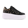 Pantofi Sport De Dama,Cu platforma,Din piele ecologica,D1419,Negru