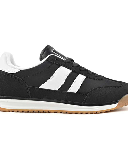 Pantofi sport de barbati din piele ecologica, B4064 - Negru
