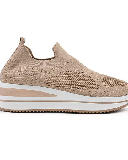 Pantofi Sport De Dama din material textil, D1492 - Khaki