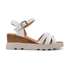 Sandale de Dama,Cu platforma,Din Piele Ecologica,SA93,Alb