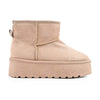 Cizme de dama,tip Ugg,Din Piele ecologica,imblanite,CD1041,kaki