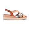 Sandale de dama,Cu platforma,Din Piele Ecologica,SA62,Bej