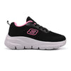 Pantofi sport De dama,Din material Textil,D1398.Negru cu Roz