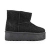 Cizme de dama,tip Ugg,Din piele ecologica intoarsa,imblanite,CD1051,Negru
