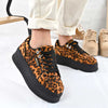 Pantofi Sport De Dama,Din Piele ecologica, Cu platforma,D1471,Leopard