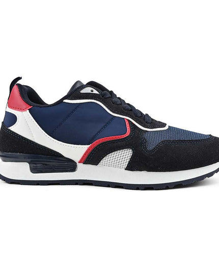 Pantofi sport de barbati din material textil, B4052 - Albastru Inchis