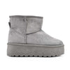 Cizme de dama,tip Ugg,Din Piele ecologica,imblanite,CD1041,Gri
