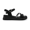 Sandale de dama,Cu platforma,Din piele Ecologica,9275,Negru