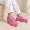 Pantofi Sport De dama,Din piele ecologica intoarsa,Cu Strasuri,D1395,Roz