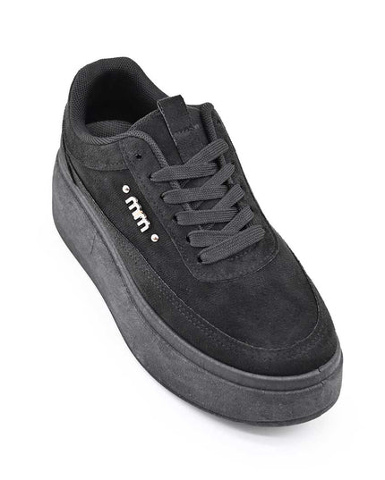 Pantofi Sport De Dama,Din Piele ecologica intoarsa,D1509,Negru