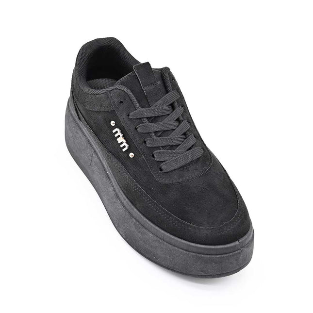 Pantofi Sport De Dama,Din Piele ecologica intoarsa,D1509,Negru