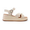Sandale de dama,Cu platforma,Din Piele Ecologica,SA47,Alb