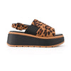 Sandale de dama,Cu platforma,Din Piele Ecologica Intoarsa,SA74,Leopard