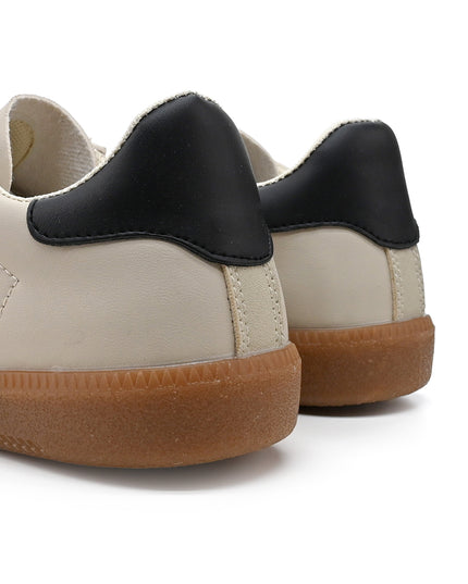 Pantofi sport de dama,D1303,Din piele ecologica,Bej
