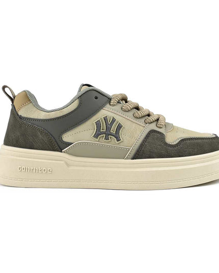 Pantofi sport de barbati din piele ecologica, B4067 - Verde