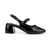 Pantofi casual de dama,Cu Toc Groasa,Din piele ecologica,P1286,Negru