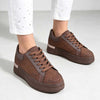 Pantofi Sport De Dama,Din Piele ecologica intoarsa,D1514.Maro