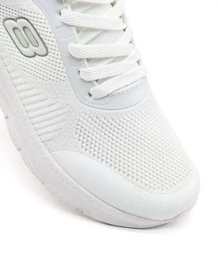 Pantofi sport de barbati usori, din material textil, B4017 - Alb
