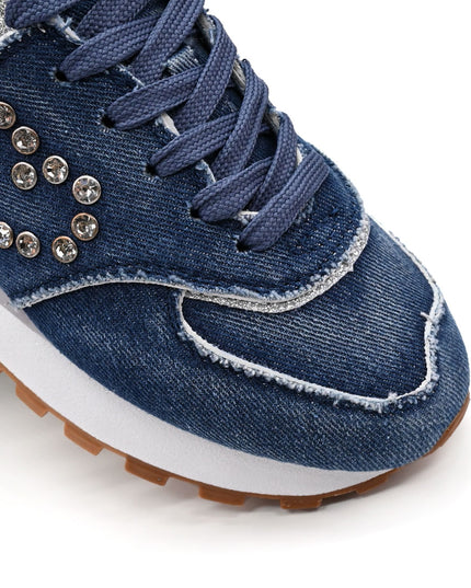 Pantofi sport De dama,Din Denim,D1399.Albastru