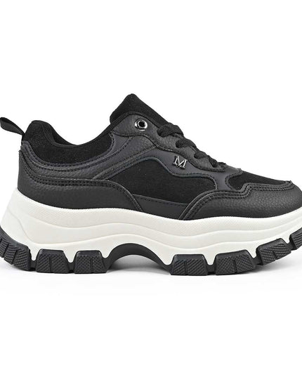Pantofi Sport De Dama din Piele ecologica, D1499 - Negru