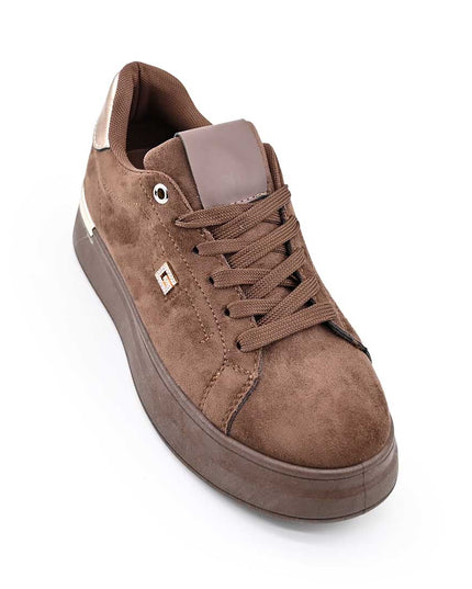 Pantofi Sport De Dama,Din Piele ecologica intoarsa,D1511,Maro