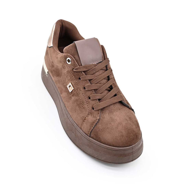 Pantofi Sport De Dama,Din Piele ecologica intoarsa,D1511,Maro