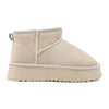 Cizme de dama,tip Ugg,Din piele naturala,imblanite,CD1035,Bej