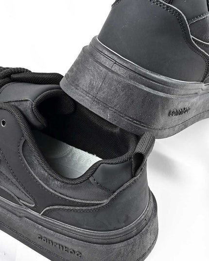 Pantofi sport de barbati din piele ecologica, B4067 - Negru