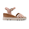 Sandale de Dama,Cu platforma,Din Piele Ecologica,SA93,Kaki