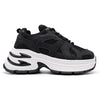 Pantofi Sport De Dama,cu insertii de plasa,D1387,Negru