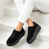 Pantofi Sport De Dama,Din Piele ecologica intoarsa,D1510,Negru